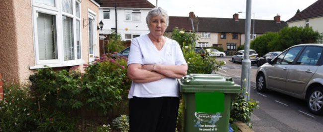 Dagenham pensioner gets bin day wrong, still complains