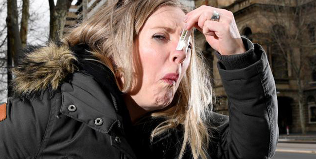 Clothes peg on the nose as foul smell attacks nostrils in Adelaide