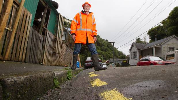 New Zealander who has been painting yellow lines outside his house will finally get his wish